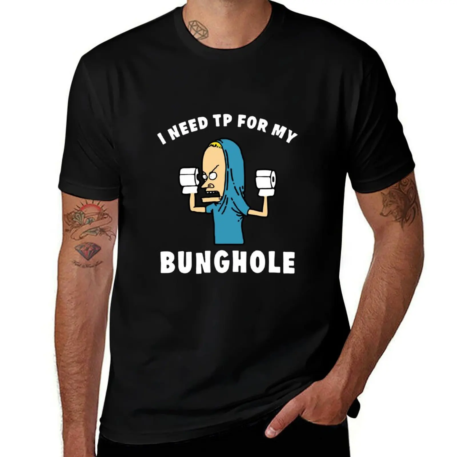 Beavis I Am The Great Cornholio Are You Threatening Me T-Shirt oversized t shirt cotton graphic tees t shirts for men pack