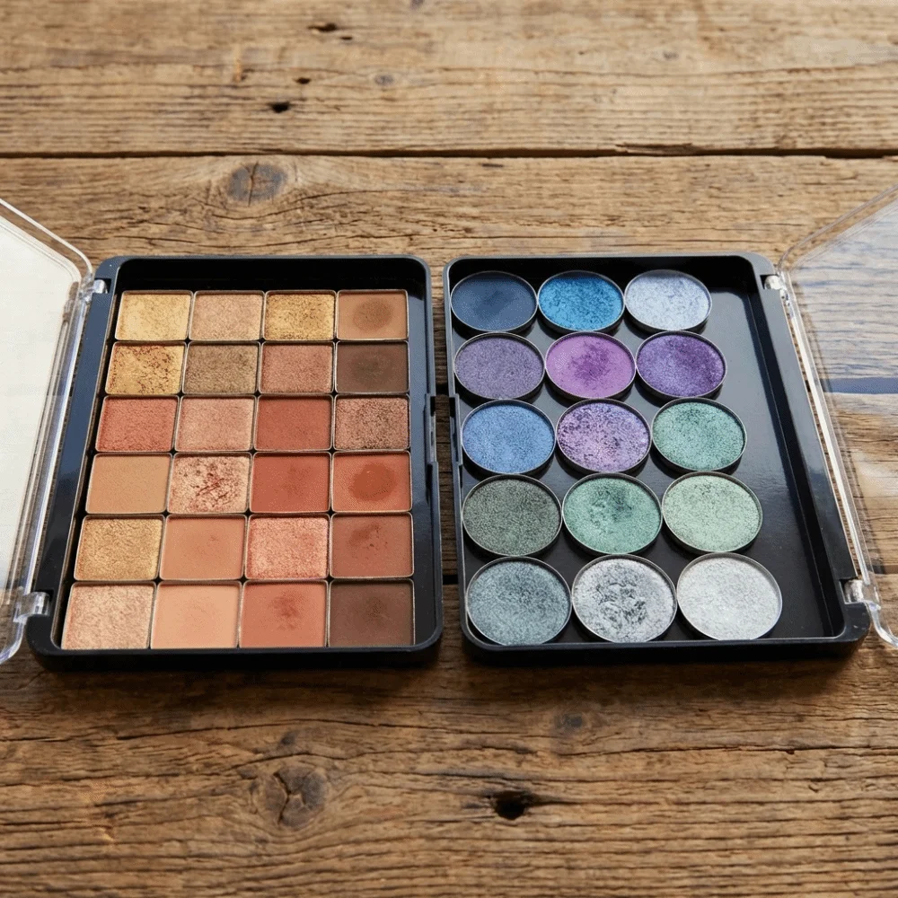 Refillable Multiple Grids Empty Magnetic Cosmetics Palette Professional Cosmetic Storage DIY Makeup Dispensing Box Portable