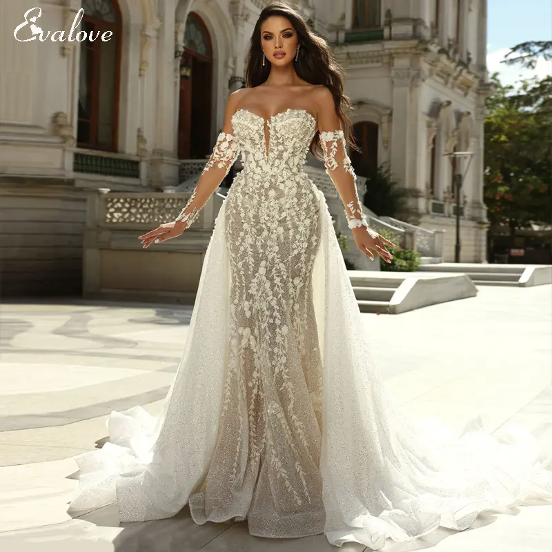 FLORAL MERMAID WEDDING GOWN