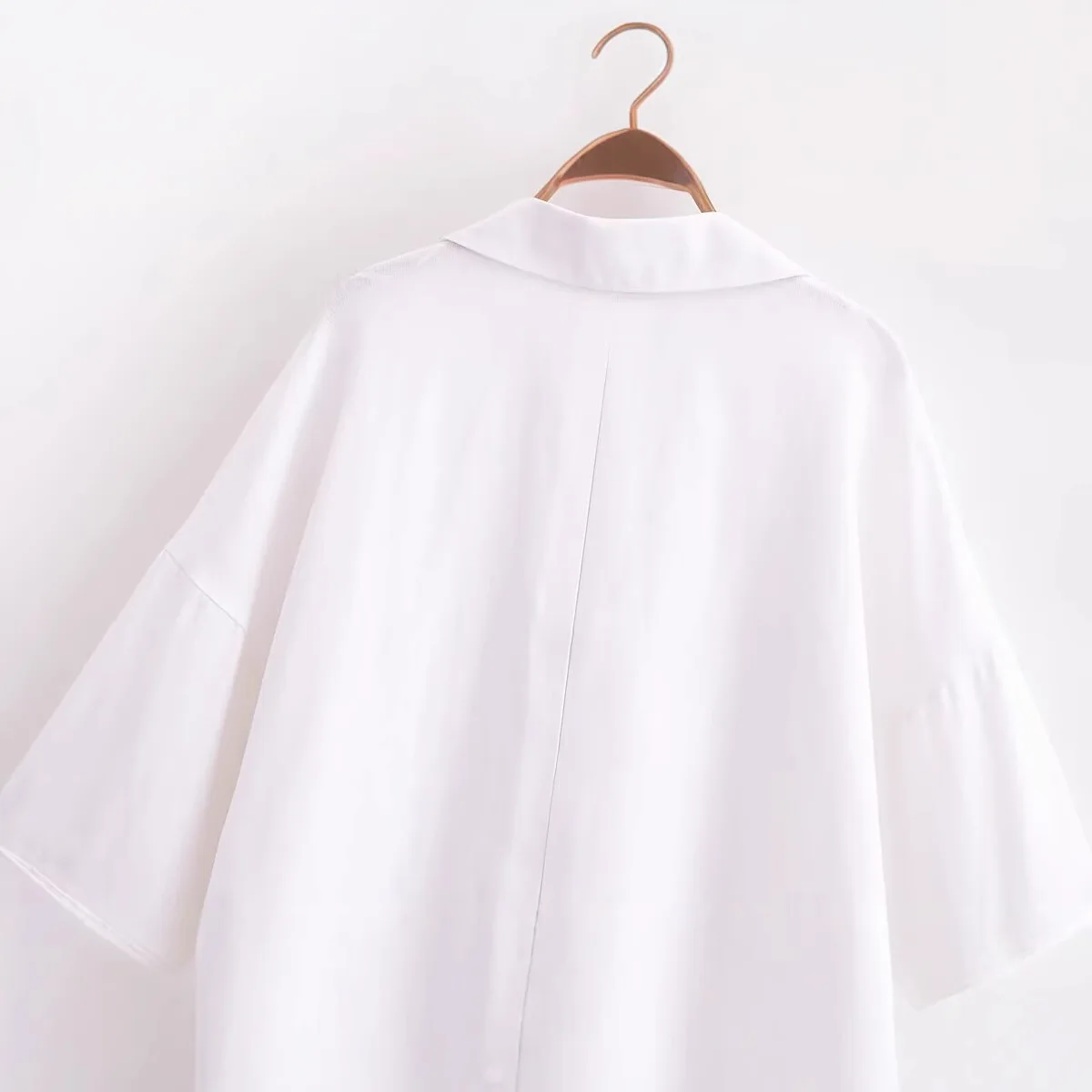 2025 camisa feminina verão colheita camisas e blusas de grandes dimensões branco azul rosa marrom camisa listrada elegante blusas de manga longa