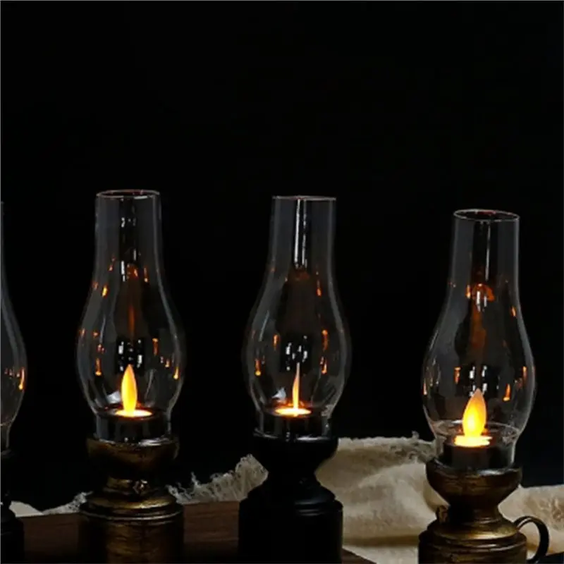 T21C Electronic Candles LED Lamp Lantern Battery Operated Decorative Light For Home Bedroom Living Room Holiday Christmas