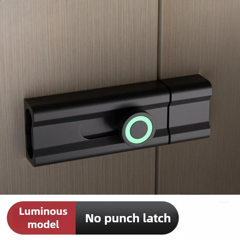 

American Ball Lock Bedroom Door Lock No Punching Simple Door Lock Window Anti-lock with Luminous Light Left and Right Open