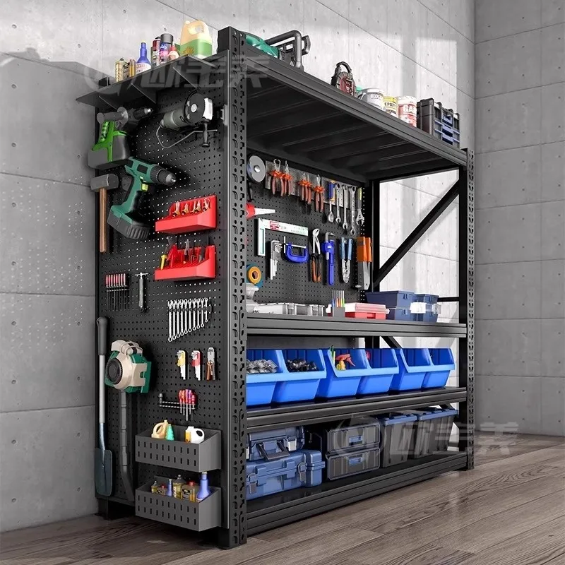 Hardware tool storage board Tool rack Storage rack Hole plate Shelf Side hook wall panel