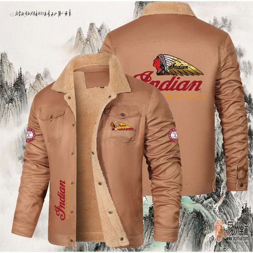 AliExpress Indian INDIAN Motorcycle Brand LOGO 2025 New Men's Jacket, Hoodie, Outdoor Sport, Morning Run, Cycling, Running, Outdoor Fishing Jacket