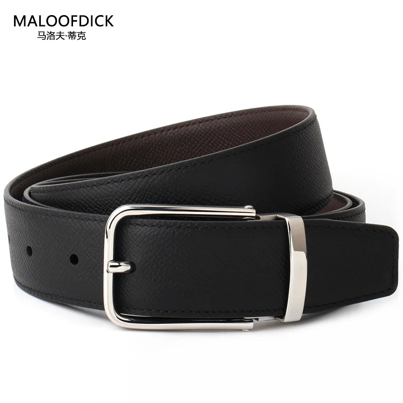 

Master designed high-end belt cowhide stainless steel hardware 3.5cm width