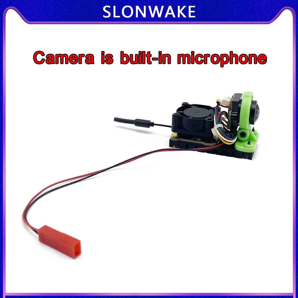 SLONWAKE 5.8G 48CH 100/200/400/1000mW adjustable VTX transmitter and CMOS 1000TVL Starlight microphone fpv camera use for RC