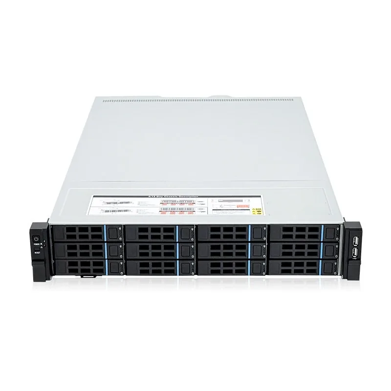 2U Server Chassis 8/12-Bay Hot-Swap - E-ATX, 12Gb SAS Backplane, 7 Half-Height PCIe Slots, 8038 Fans for Data Center