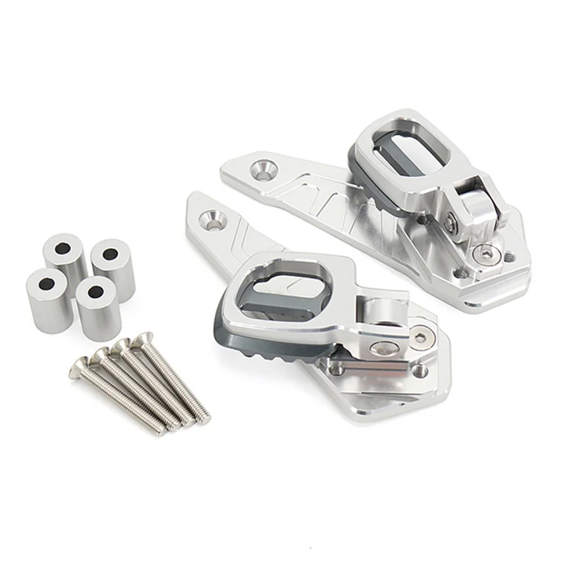 

Universall For HONDA XADV 750 Footpegs For HONDA XADV 750 Passenger Rear Fold Footrest Silver