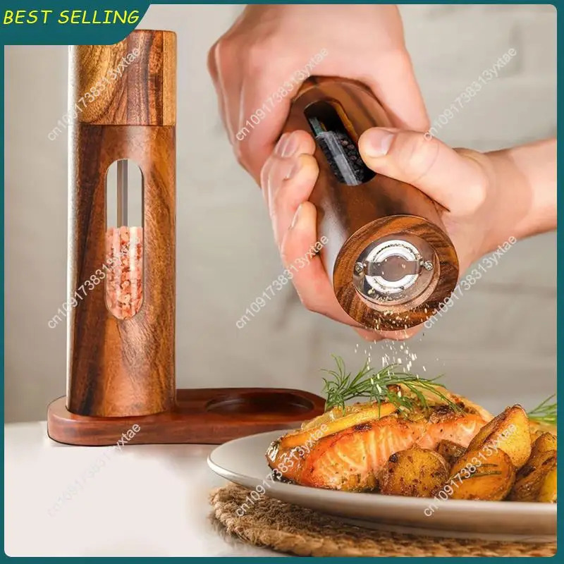 

N09R-Pepper Mill Salt And Pepper Mill Manual Salt Mill Spice Mill With Adjustable Grinder For Pepper Salt Spices