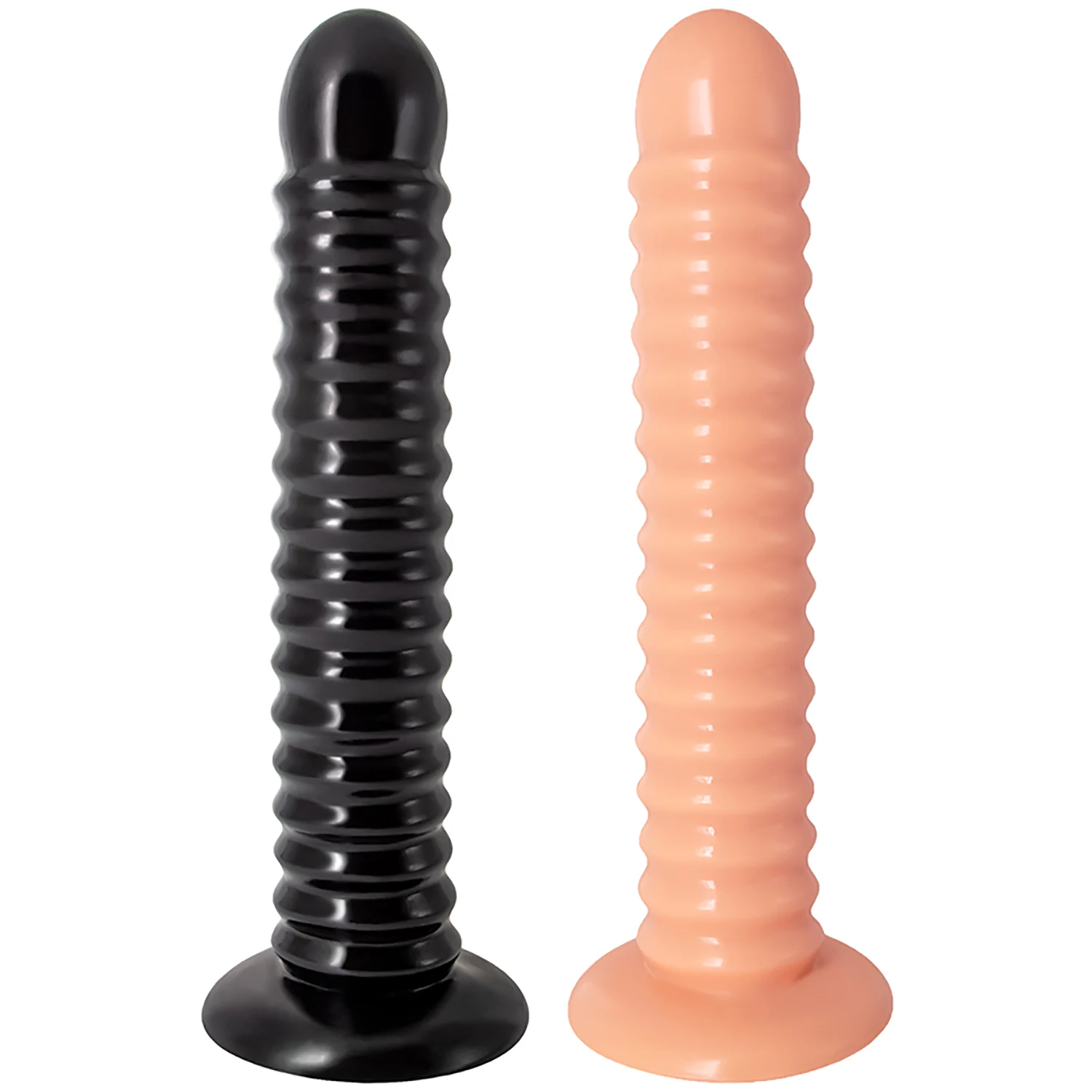 Oversized Anal Plug Dildo Stimulate Anus and Vagina Soft Butt Plug Masturbator Long Anal Dilator Penis with Suction Cup Sex Toys