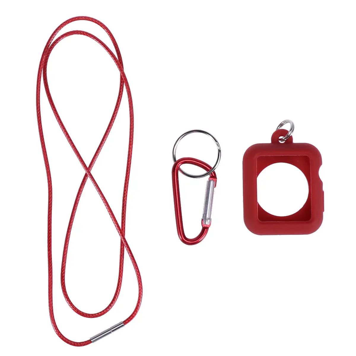 

Silicone Protective Case Red Perfect Fit for 42Mm Series 3 2 1 Full Coverage Slim Design Watch Shell Pendant