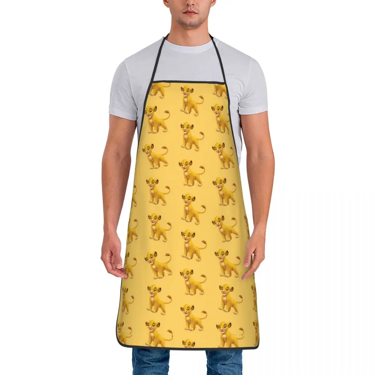 مخصص للجنسين أنيمي فيلم الملك الأسد المطبخ الشيف الطبخ الخبز المئزر الرجال النساء Hakuna Matata Tablier المطبخ للبستنة