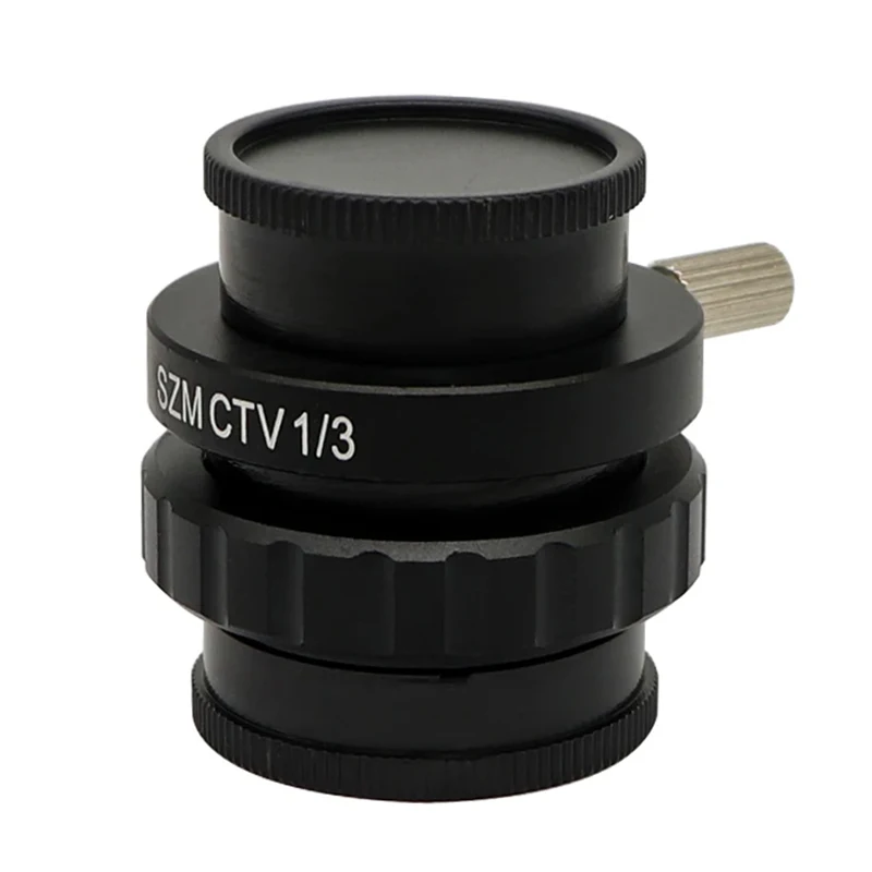 SZM CTV 1/2 1/3 1/1 Microscope Camera Adapter 28mm To C-mount Simul Focal Trinocular Stereo Microscope Adapter