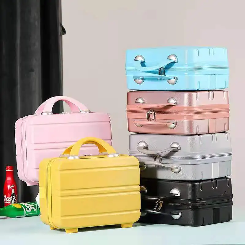 

Hot Selling Makeup Organizer Storage Box Portable Mini 14-inch Carry-on Luggage Mini Travel Box Gift Box