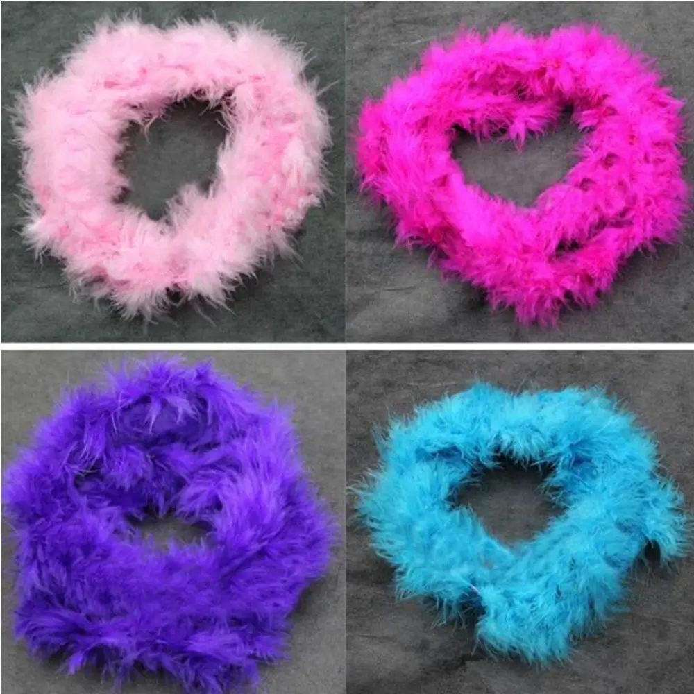 New Costume Dress Up Feather Boa Home Decor Fluffy Craft for Wedding Party Decro Fuffy Feather Boa