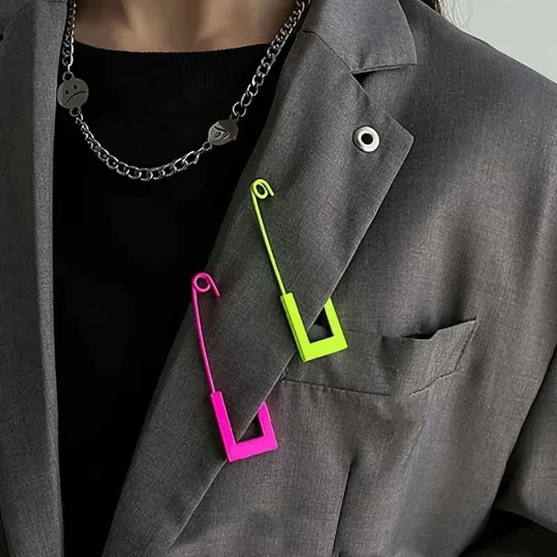 Vibrant Corsage Brooch Pin - Fluorescent, Minimalistic Design, Music Festival Accessories Sweater, Hoodie, Bag Decor