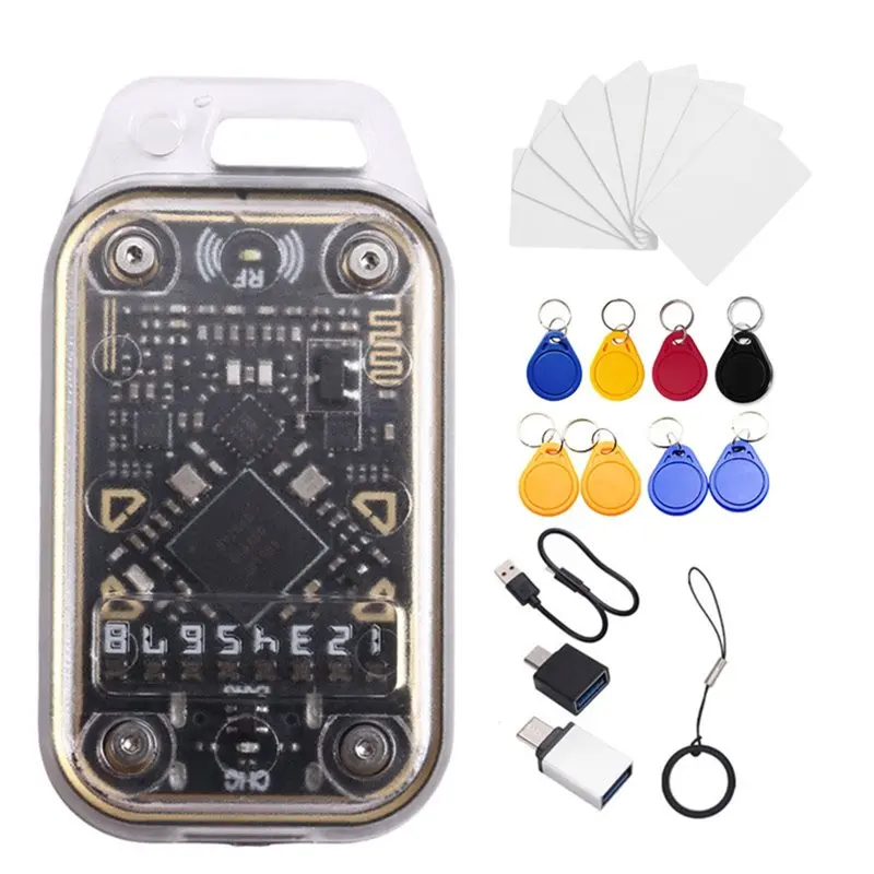 【RECOMENDAR】Chameleon V2.0 RFID Smart Chip Reader Emulator +8XUID Keychain/CUID Card ID IC 125Khz 13.56Mhz Card Decode NFC Dupli