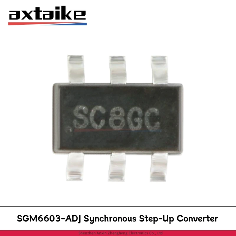 

10PCS SGM6603-ADJYN6G/TR SOT23-6 SC8** 2.5V-5.5V SGM6603 Adjustable 90% Efficient Synchronous Step-Up Converter with 1A Switch