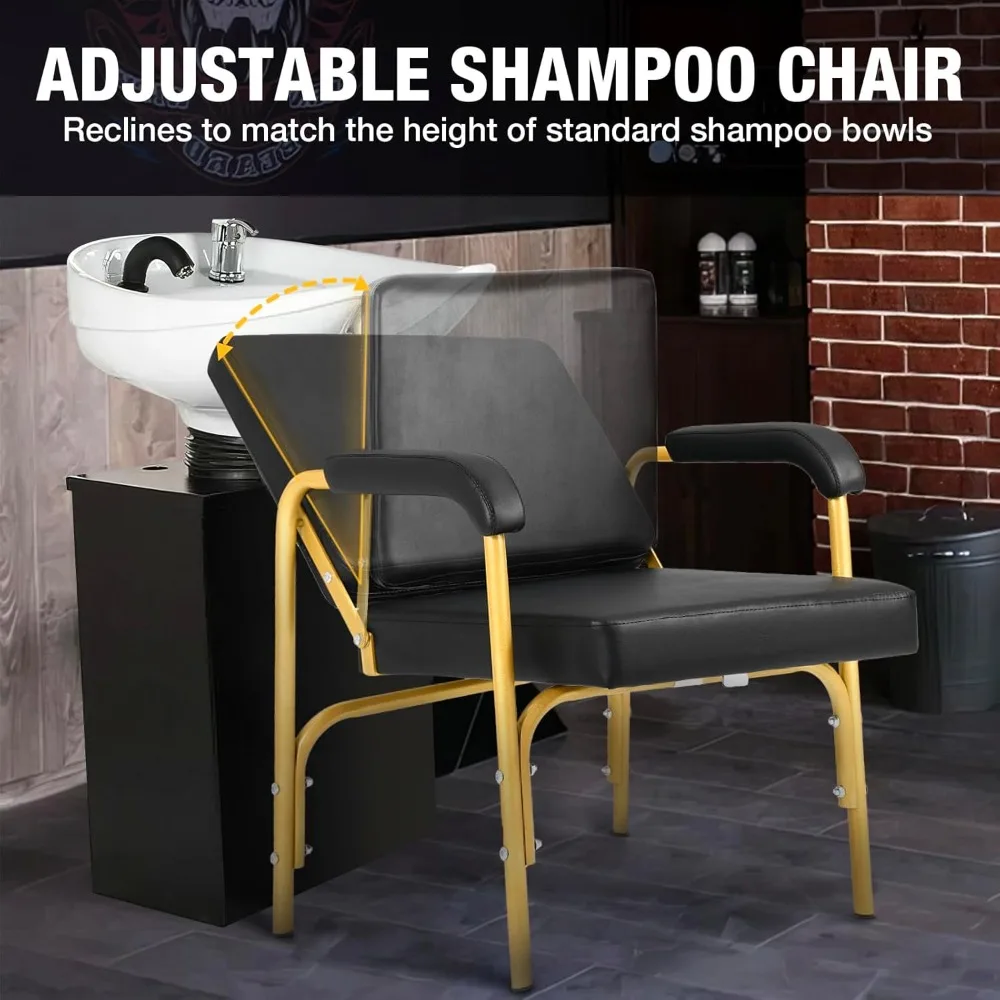 كراسي استلقاء لصالون الحلاقة لمصففي الشعر مع ميزة الاستلقاء التلقائي ومعدات التجميل عالية الجودة في المنتجعات الصحية