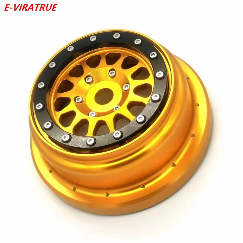 E-VIRATRUE Aluminum Bead Lock Wheel For Losi Super BAJA REY 1/6 1pcs