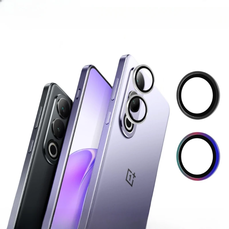 Rear Camera Lens Protectors for OnePlus Ace 3V 2V Nord CE 4 Back Metal Ring Glass for 1+ Ace3V ACE2V Protective Glass Cover