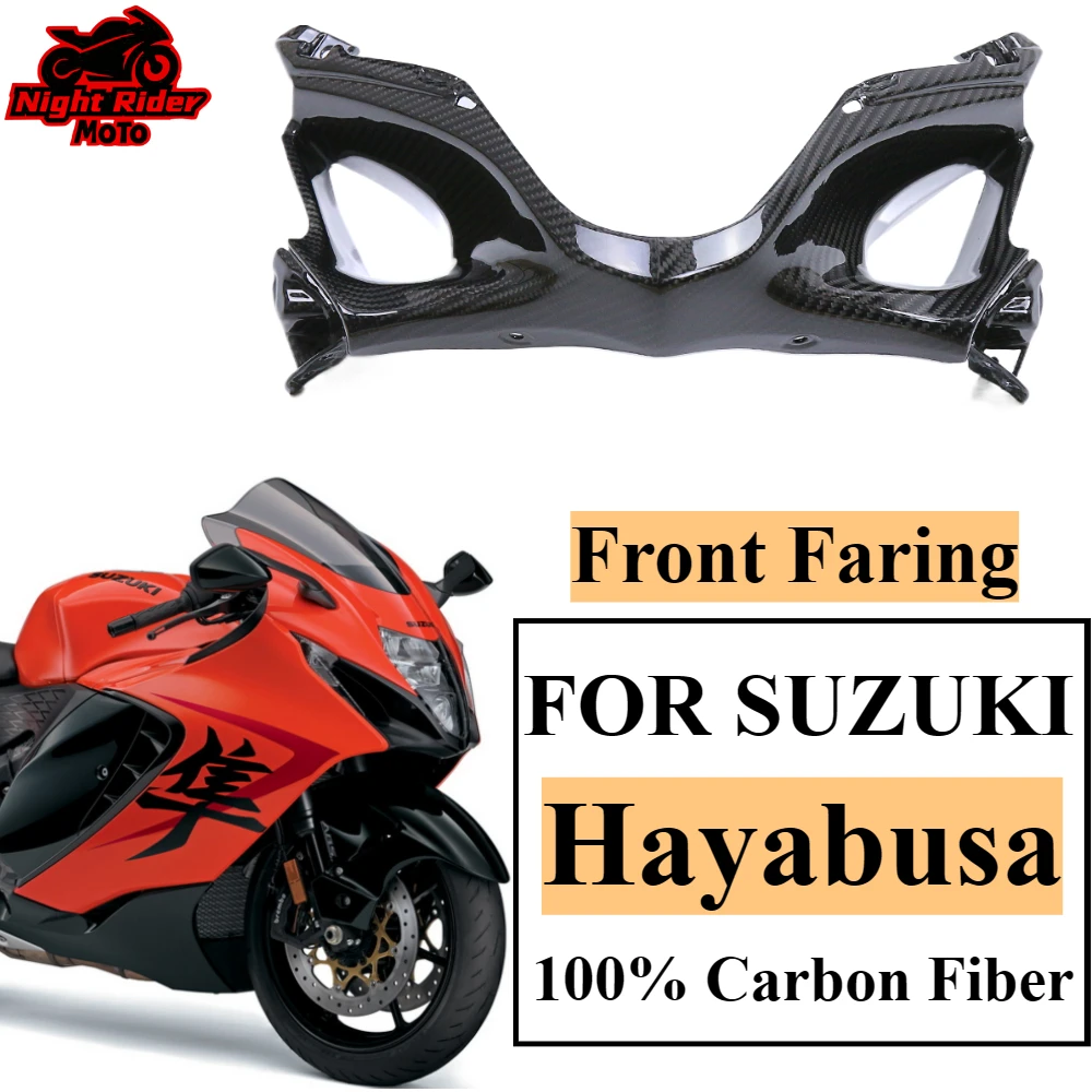 

For SUZUKI Hayabusa 2022 2023 2024 2025+ 100% pure 3K Carbon Fiber Front Faring fender Motorcycle Modification Accessory,