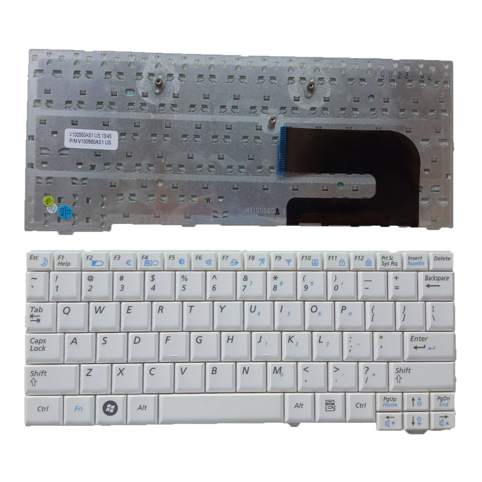 New US White Keyboard for Samsung N110 NC10 N128 ND10 N140 NP-N130 NP10