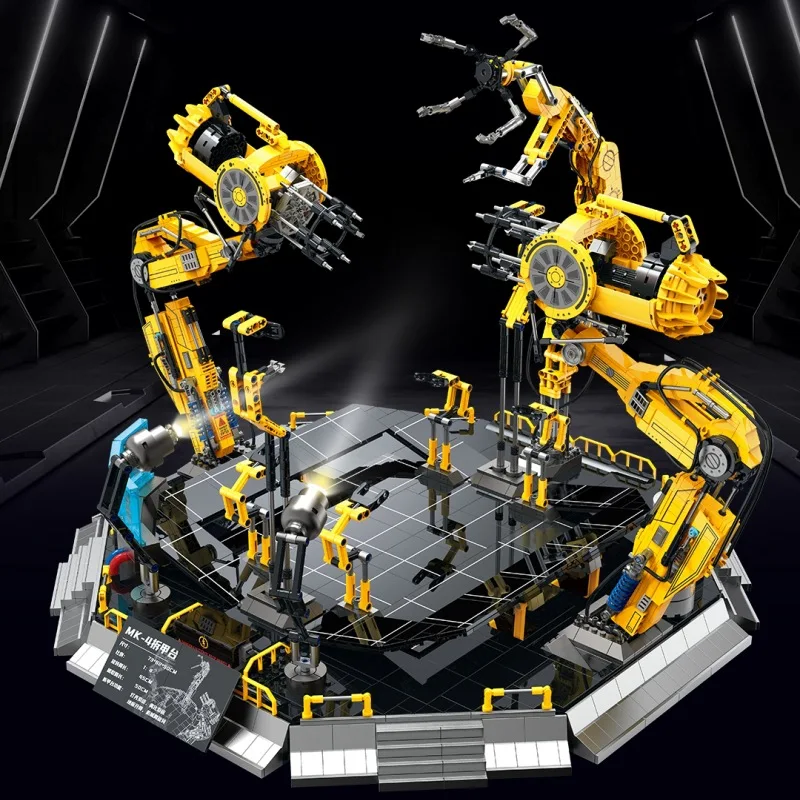 Em estoque 3328 pçs 991-1 moc técnico mk44 robô plataforma blindada blocos de construção tijolos modelo brinquedos para crianças presente conjunto