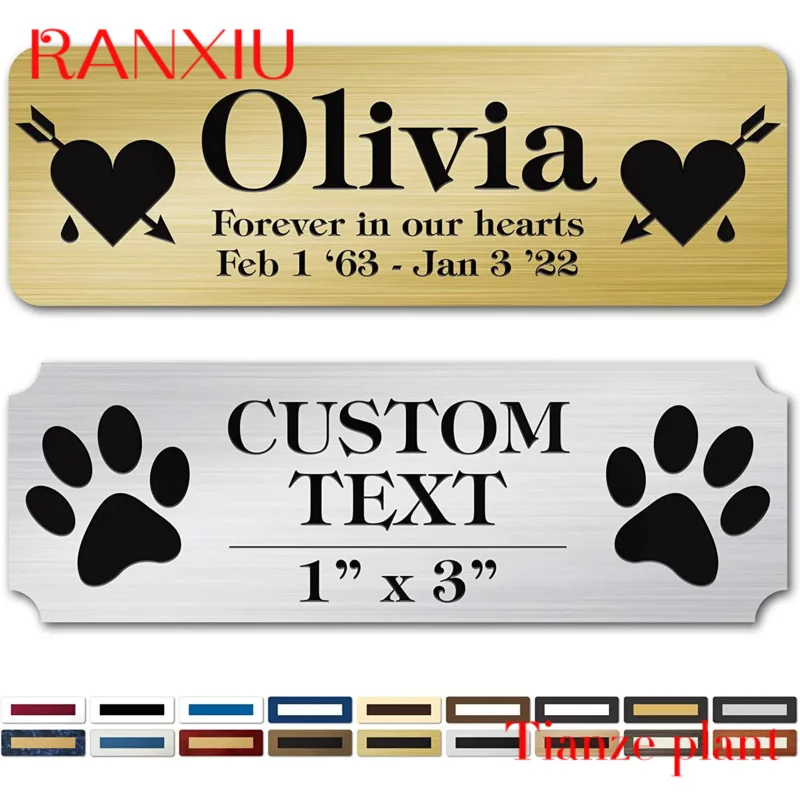 Custom Custom Metal Blanks Store Staff Name Tags Employee Number Plate Magnetic Laser Engrave Logo Name