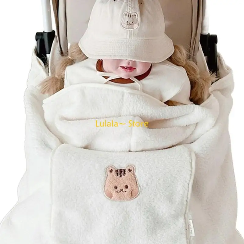 Picture 4: Y4QA Versatile Baby Stroller Windproof Poncho Practical Newborn Pushchair Poncho Gift