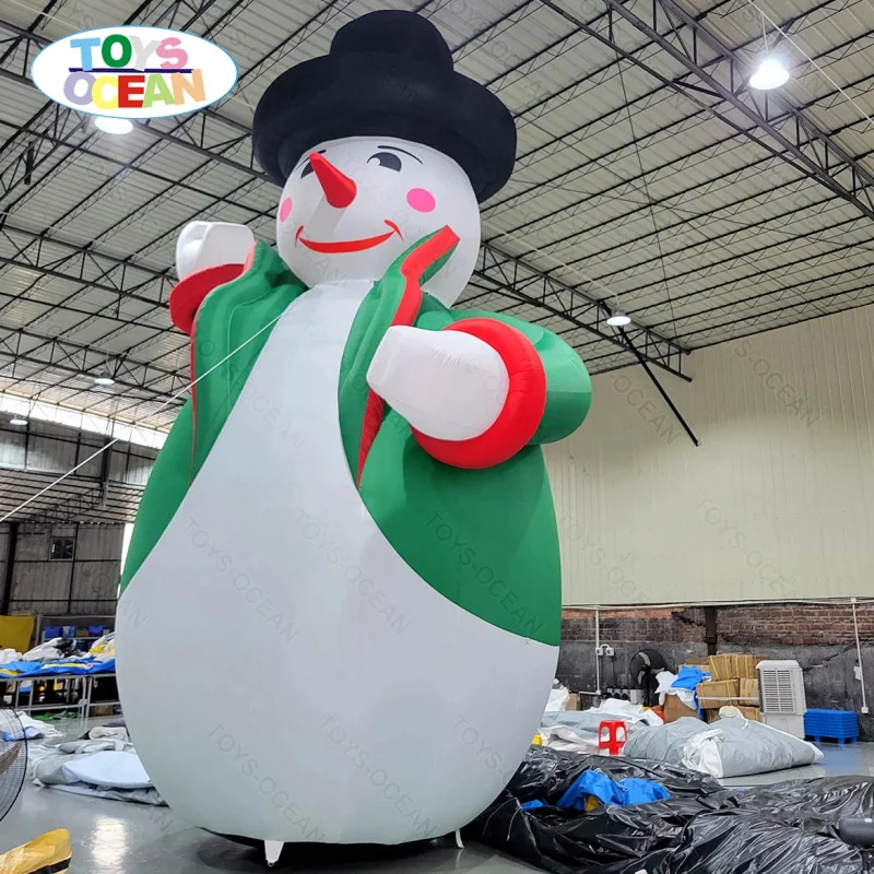 Factory Customized Large Christmas Decoration Inflatable Snowman Santa Claus Advertising Model Easy to Set up
