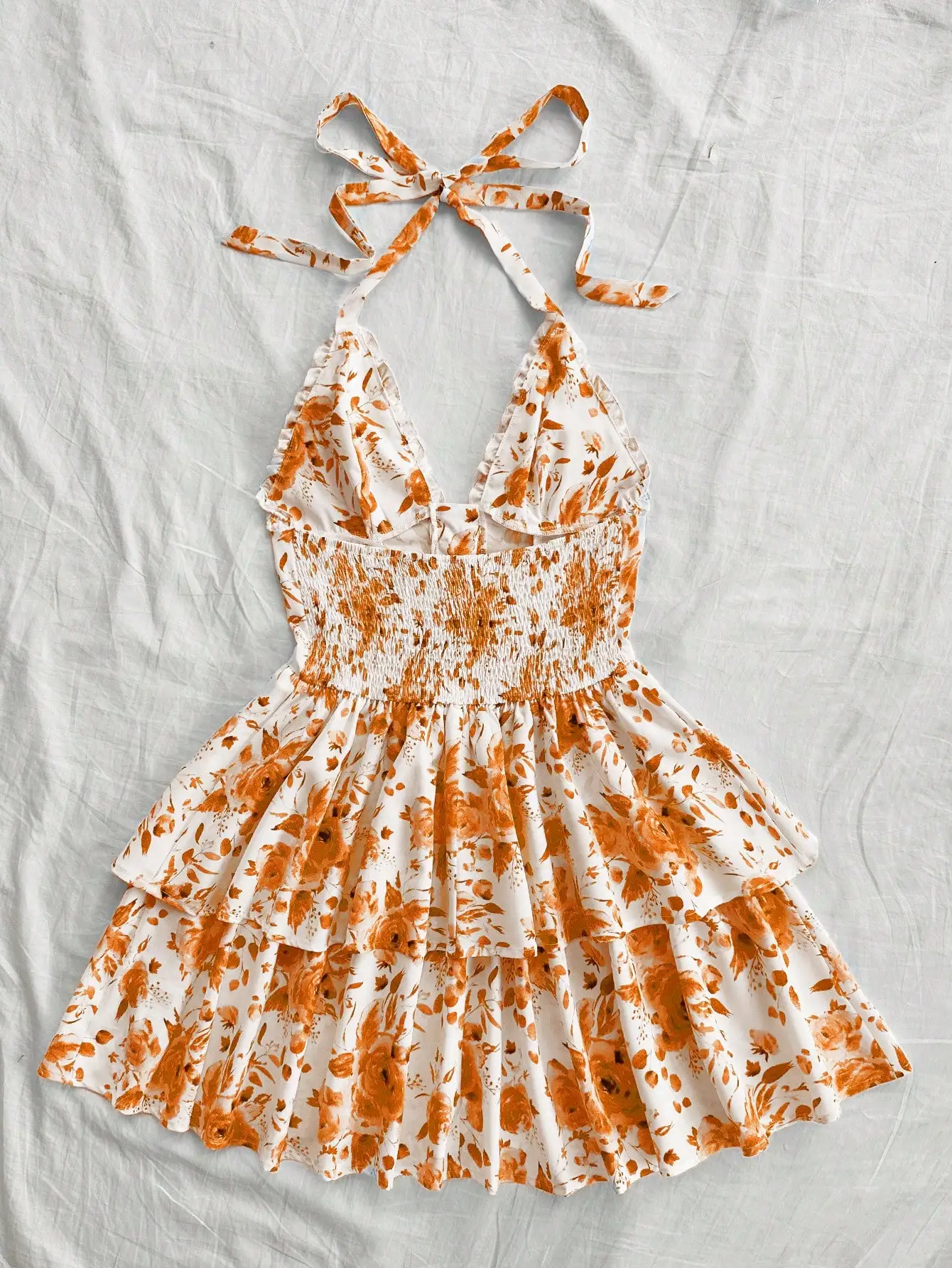 솔레아 보헤미안, 보호 스타일, 로맨틱 플로럴, 휴가, 플로럴, 7월 4일 의상, 레이브 의상, 화이트 졸업식 의상