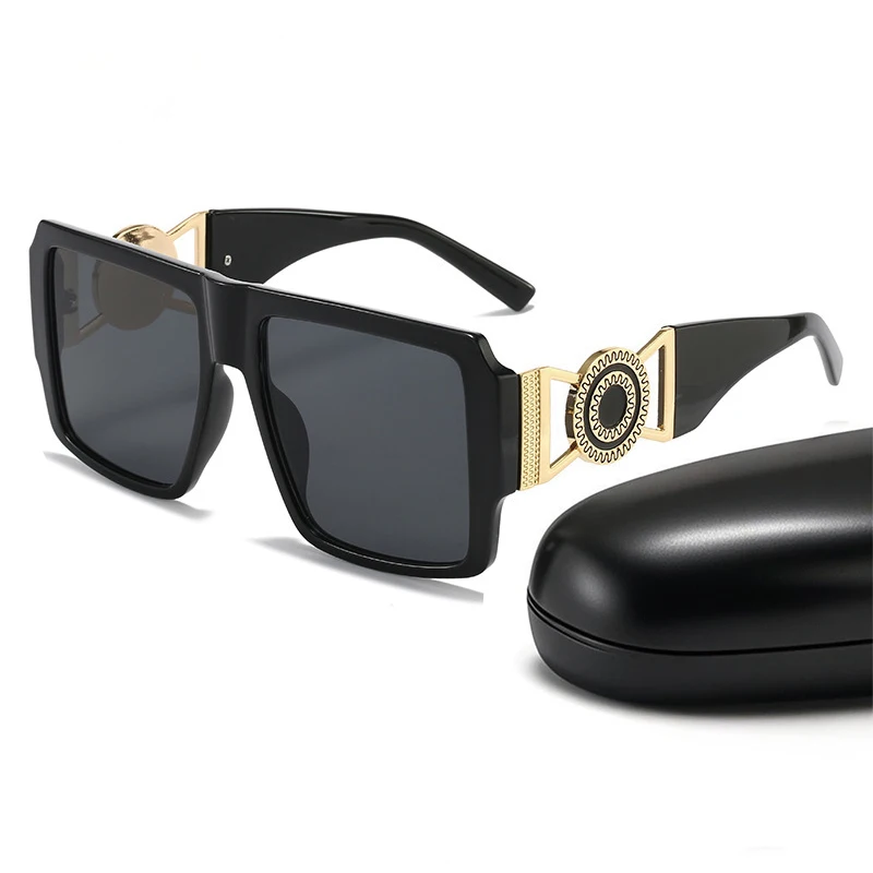 

Big Square Sunglasses For Men Women Brand Design Fashion Driving UV400 Black Sun Glasses Retro Luxury Male Female Eyewear 2025