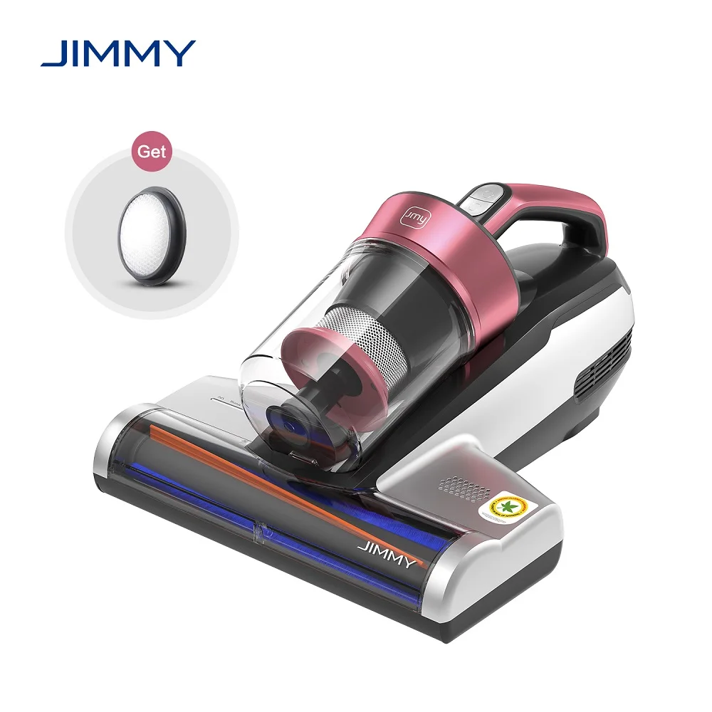 JIMMY BX5Pro Stofzuiger met 500W motor, UV-sterilisatie, ultrasone anti-mijtbehandeling, zachte rubberen + haarstriproller, dubbele cycloonfiltratie, 245 mm brede zuigmond, zachte/sterke standen voor