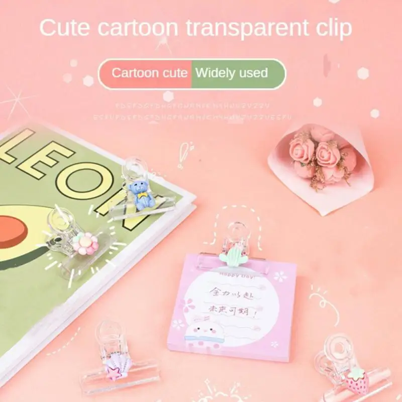 แฟ้มการ์ตูนทนต่อการกัดกร่อนโฟลเดอร์ Elliot ทนสนิมไม่โค้งงอง่ายการออกแบบกันลื่นสํานักงานคลิปโปร่งใสน่ารัก