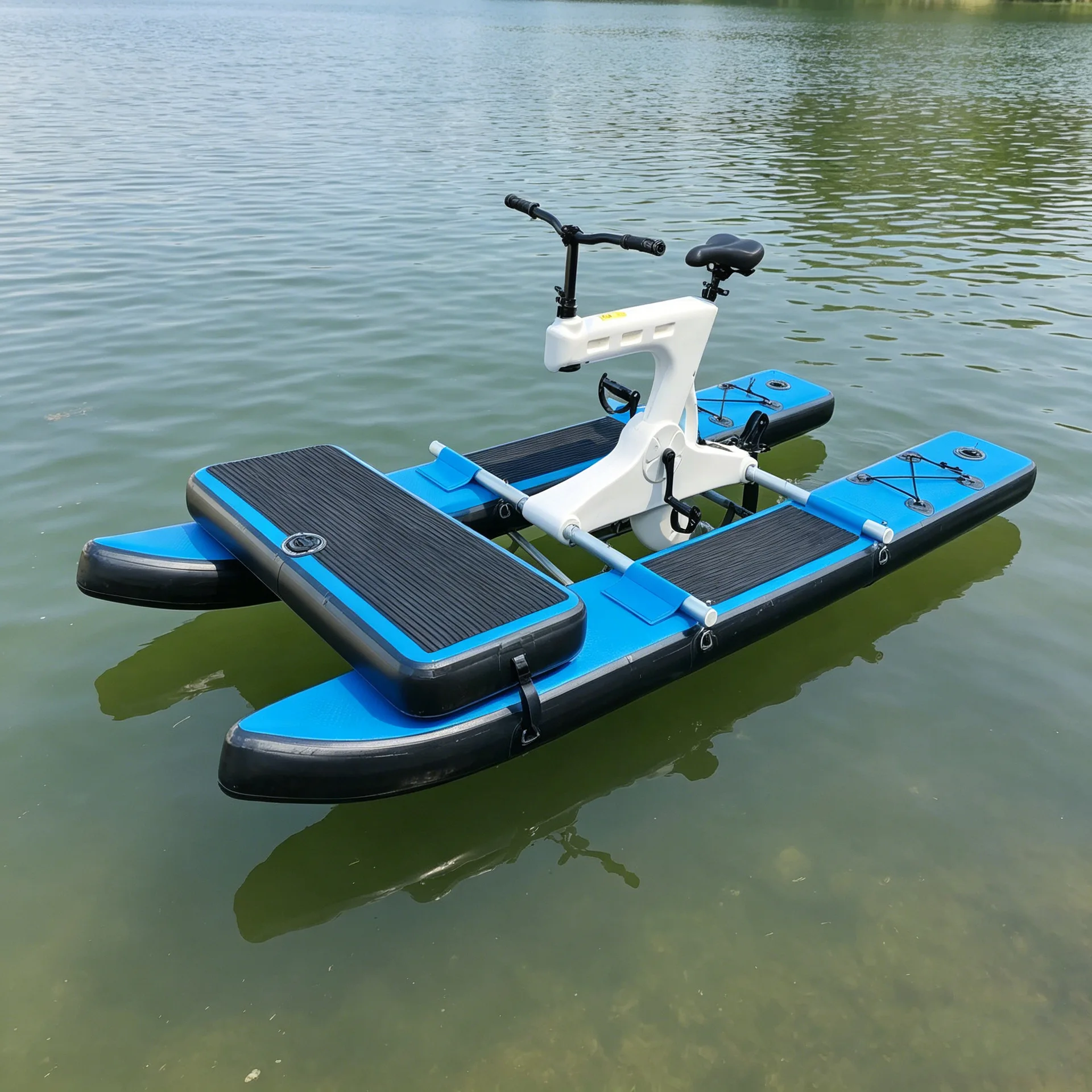 Water Bicycle Brushed Hovercraft Water Inflatable Single Pedal Boat Attractions Boat Sightseeing Pedal Leisure Boat