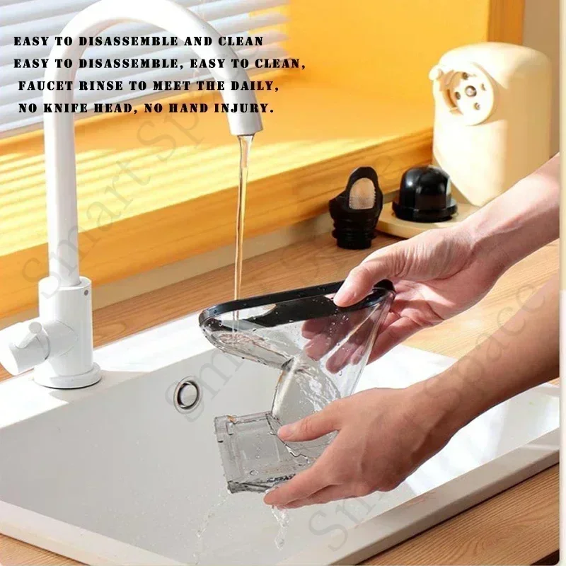 Новая домашняя соковыжималка с соком - отделение остатков фруктов и овощей, небольшая автоматическая медленная мельница для селевого зеленого сока.