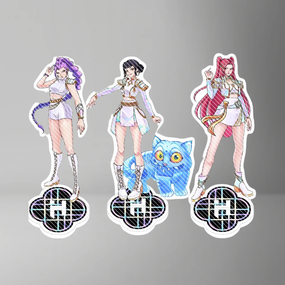 

KPop охотники на демонов суперзвезда Мира Руми Зои акриловый брелок стоячие пластины украшение для рюкзака кулон орнамент аксессуары игрушка