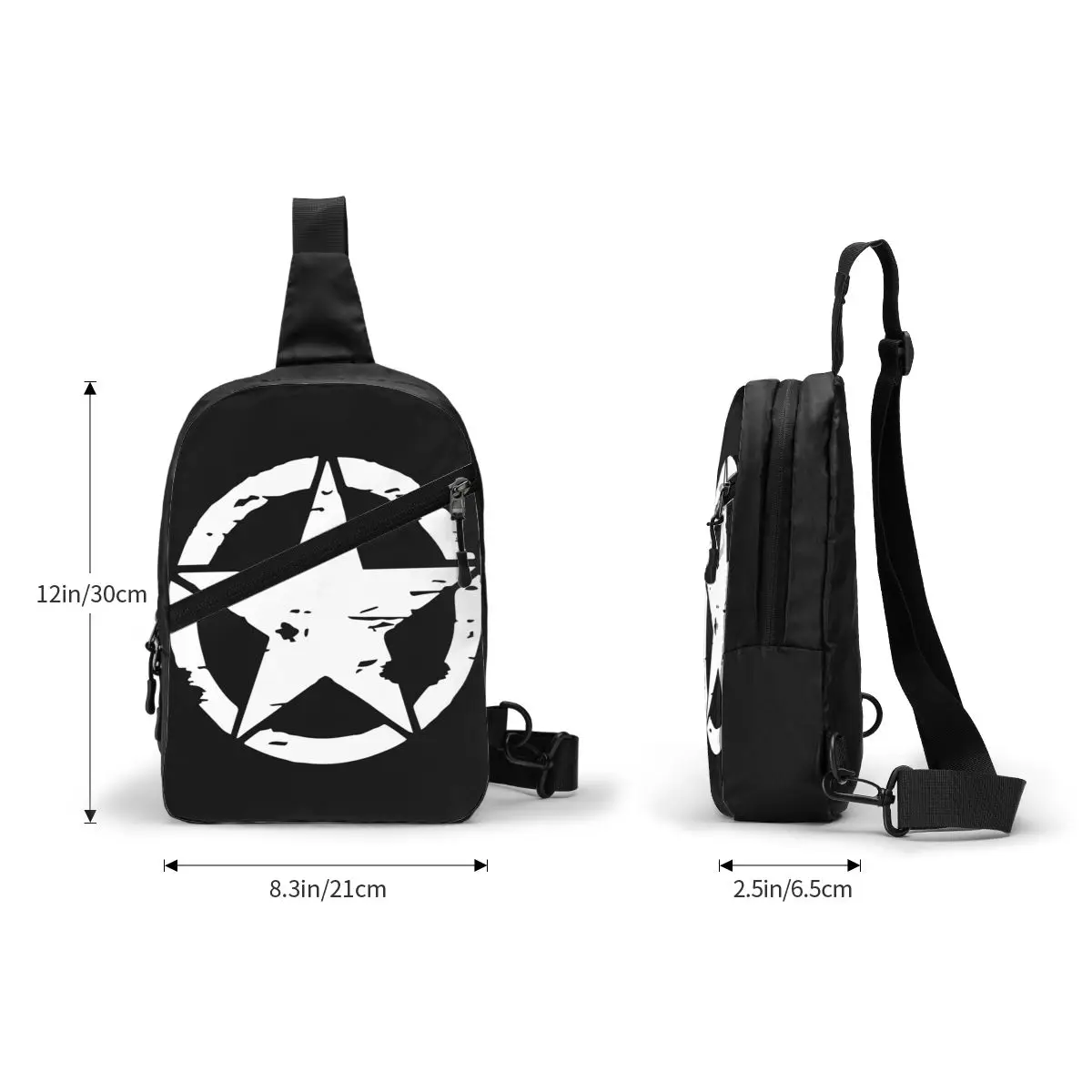 Fashion American Tactical Army Military Star Sling Bags for Cycling Camping Men Crossbody Chest Backpack Shoulder Daypack