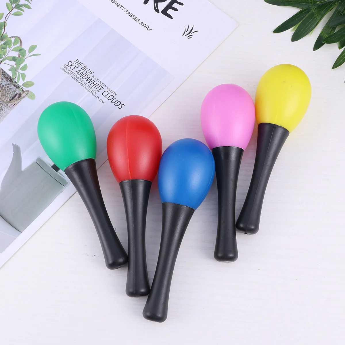 10 Pairs Egg Shakers Noisemaker Musical Toys for Toddlers Mini Maracas Percussion