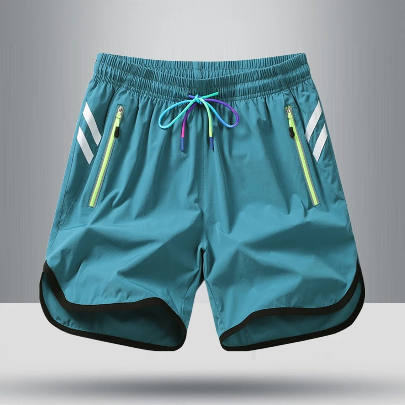 

Men's Spor Ice Silk Qui Dry Loose Fit Casual orts Fitn Running Breathable Elastic Five-Quarter Length Summer orts