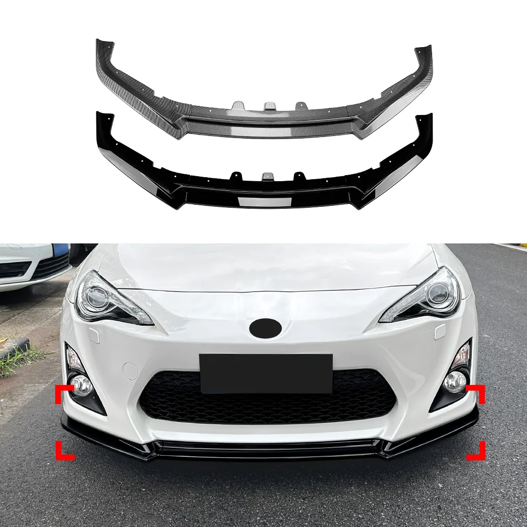 

Car Front Bumper Lip Body Kit Glossy Black Racing Look Front Bumper Lip Spoiler for Toyota GT86 FT86 Scion FR-S 2012 to 2016