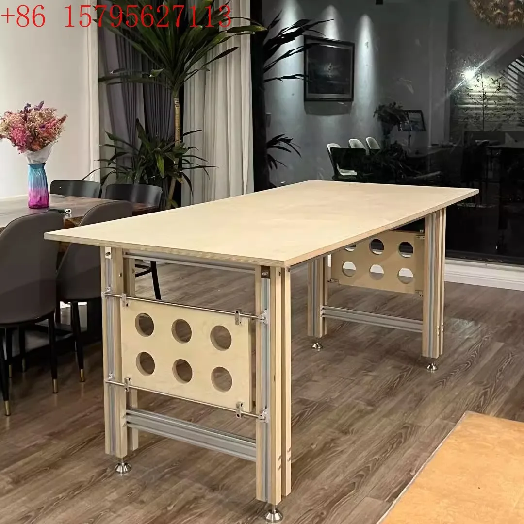 

Designer Desk Ocean Panel Computer Desk Optical Axis Birch Desk Bedroom Aluminum Profile Rectangle