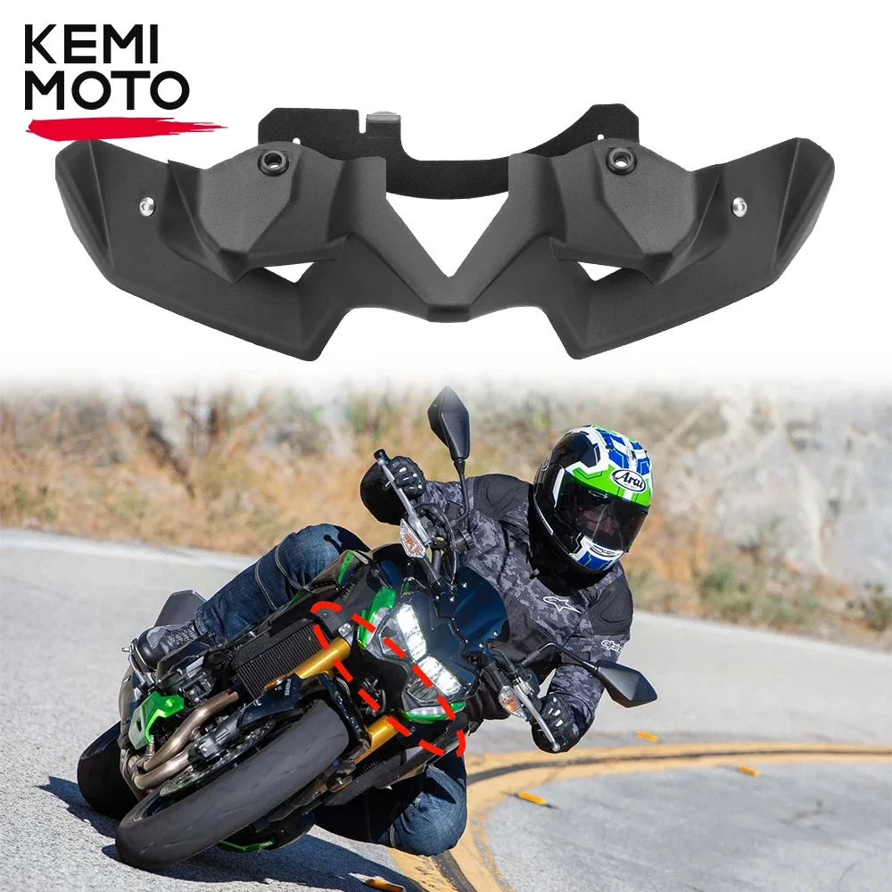 Z900 Motorcycle Front Spoiler Winglet For Kawasaki Z900 2020-2022 Naked Front Spoiler Winglet Aerodynamic Wing Kit Remodel Parts