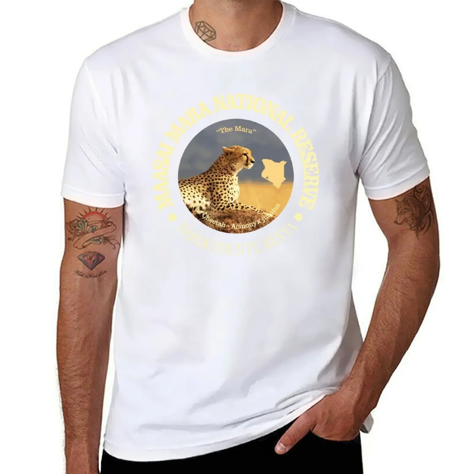 Maasai Mara National Reserve (NP) T-Shirt t shirt man casual cotton tshirt 100% T-Shirt
