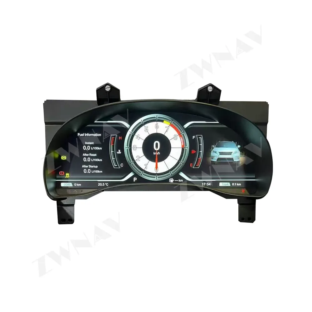 Advanced 15.6 Inch LCD Full Digital Instrument Panel For Lexus RX 2009-2015 Virtual Cockpit Smart Dashboard Retrofit Parts