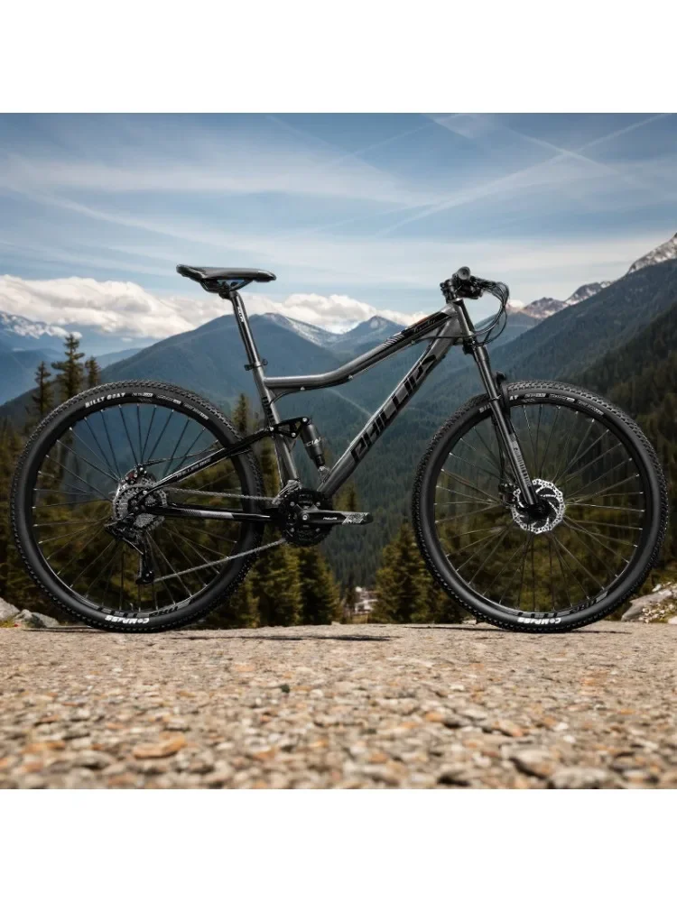 AliExpress NONE Full Suspension soft tail Mountain Bike 29-inch Bicicleta BTT Cross-Country dual disc brake gravel bike high carbon steel frame