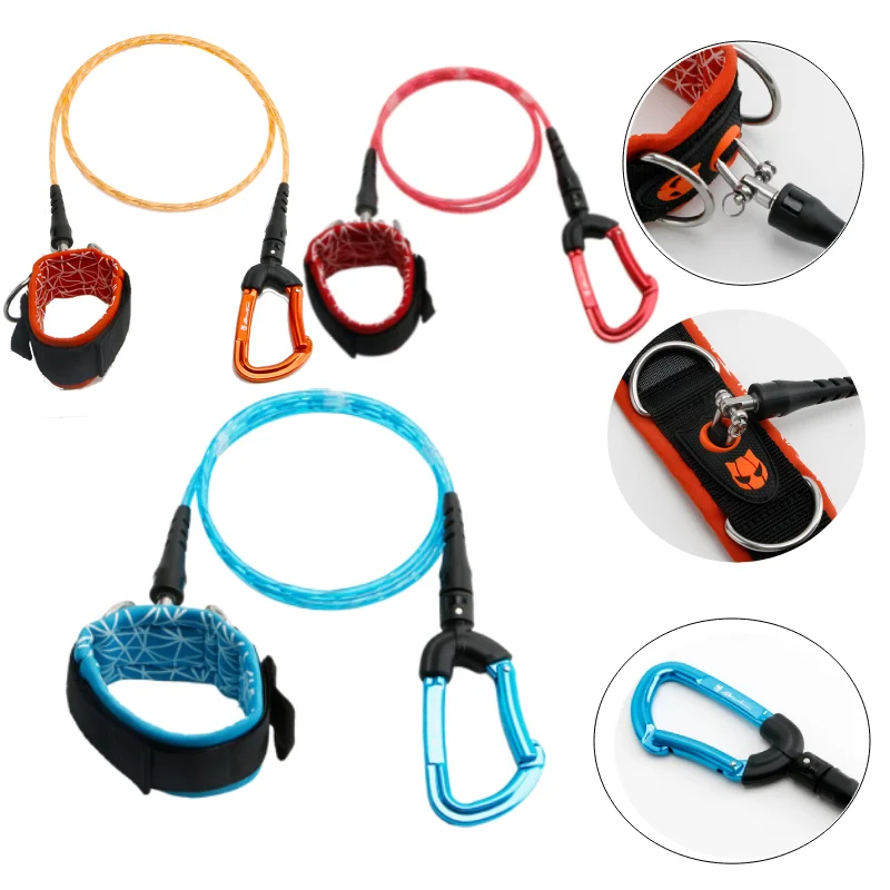 Freediving Lanyard, Comfortable ,Safety Rope for  Diving /Freediving /Scuba Diving