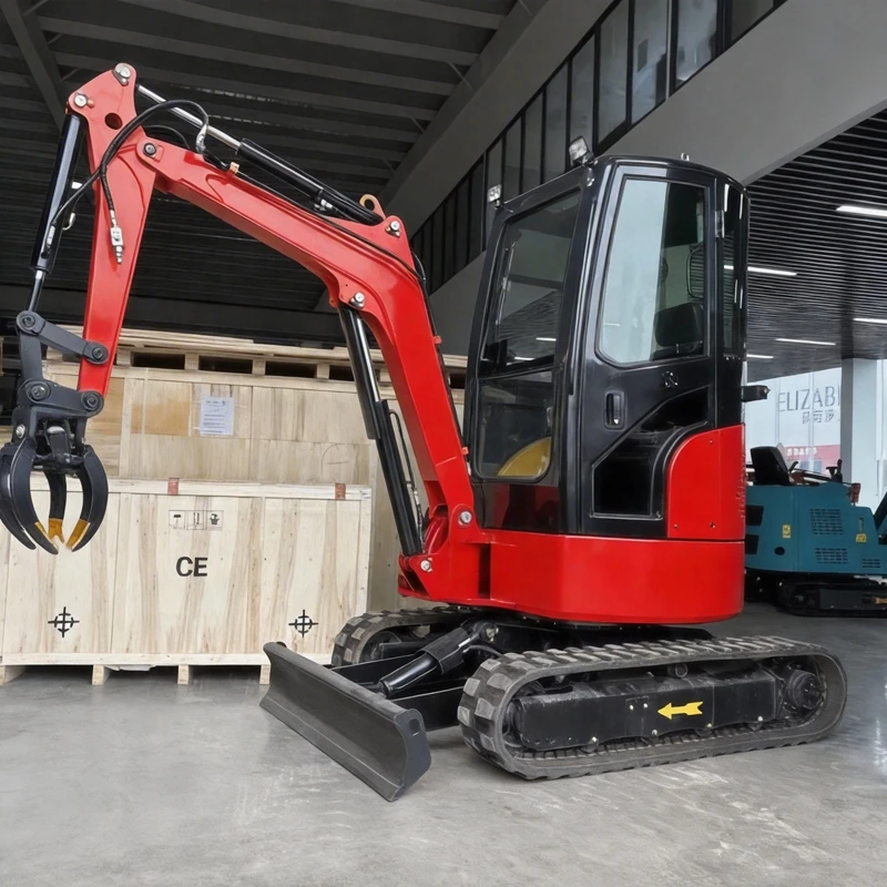 

Мини-экскаватор 1,0 тонны с двигателем Kubota, стандарт EPA/Euro 5, для строительных и сельскохозяйственных работ, дизельный двигатель YANMAR, европейская версия.