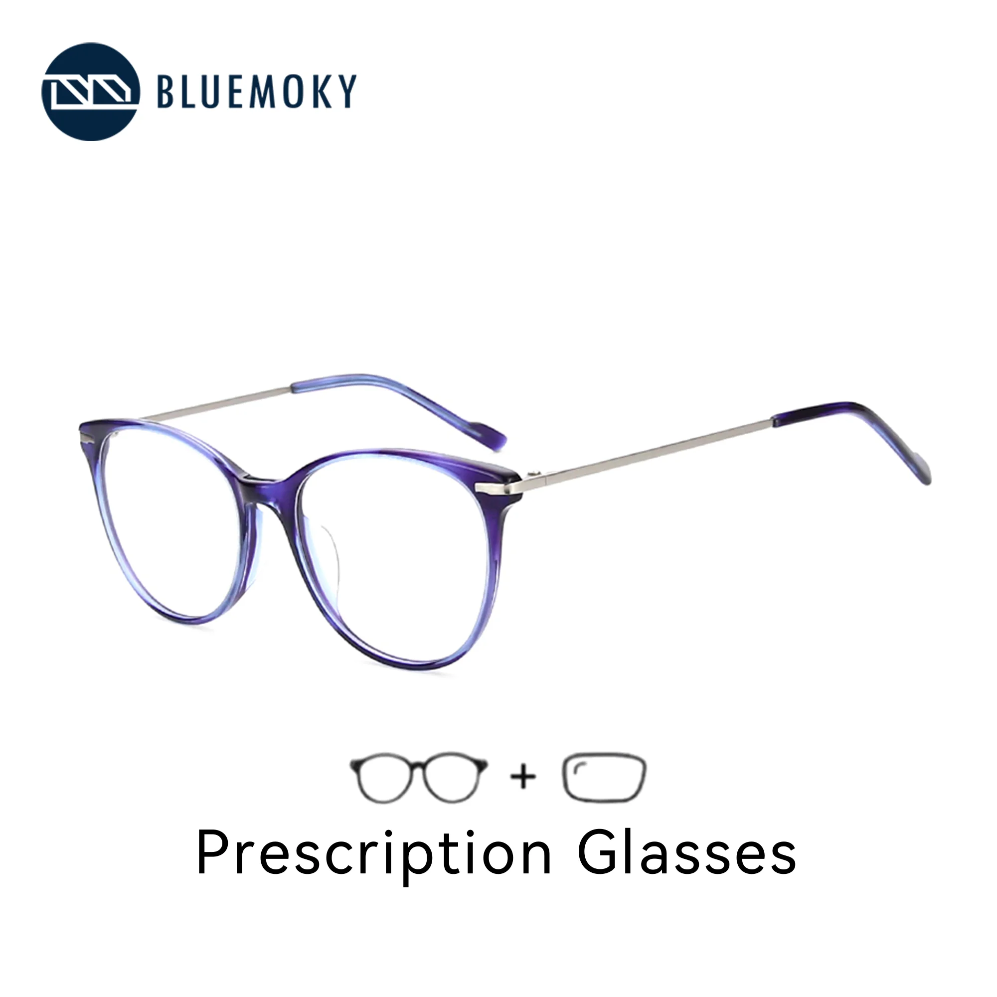 

BLUEMOKY ацетатные очки по рецепту для женщин и мужчин квадратные прогрессивные оптические очки для близорукости и дальнозоркости очки с защитой от Blu-ray